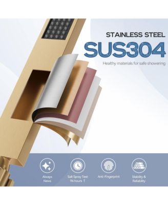 Waterfall Shower System with Valve Kit and Handheld Spray