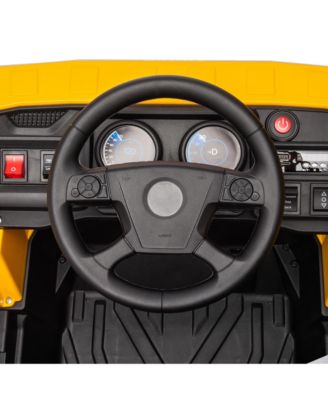 12V Kids Ride-On Dump Truck w/ Electric Dump Bed & Shovel