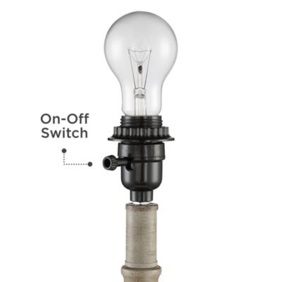 Claude Rustic Farmhouse Accent Table Lamps 21" High Set of 2 Beige Washed Linen Drum Shade for Bedroom Living Room Bedside Nightstand