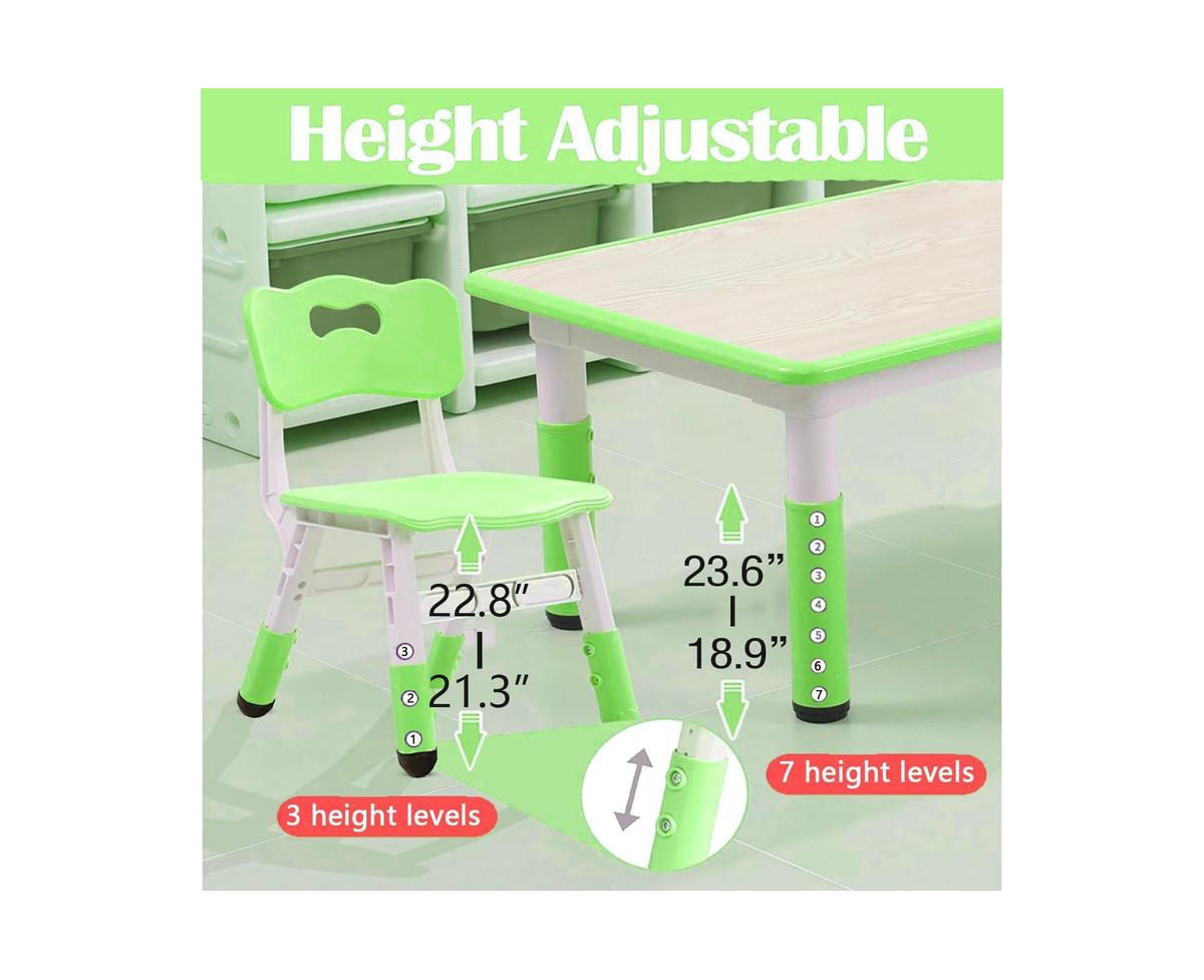 gaomon Modern Kids Table and 6 Chair Set, 47.20