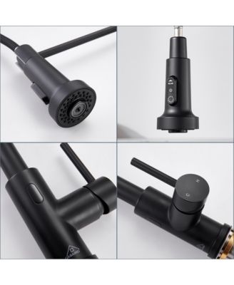 68.7 inches 1.8 GPM Pull Down Touchless Sensor Single Handle Kitchen Faucet with Accessories