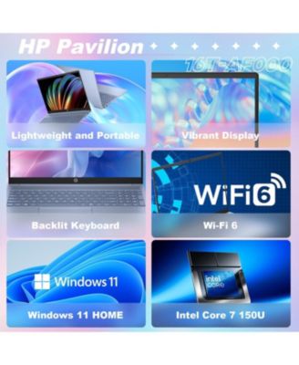 Pavilion 16" Traditional Laptop Intel Core 7 32GB RAM Intel Integrated Graphics 512GB SSD Storage Windows 11 Home 60Hz