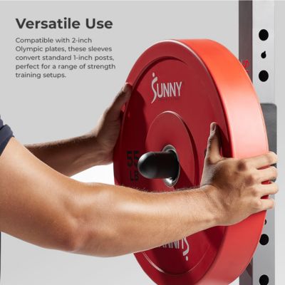 Weight Plate Holder Sleeve for 2 Inch Olympic Plates – for Power Rack, Cage, Smith Machine