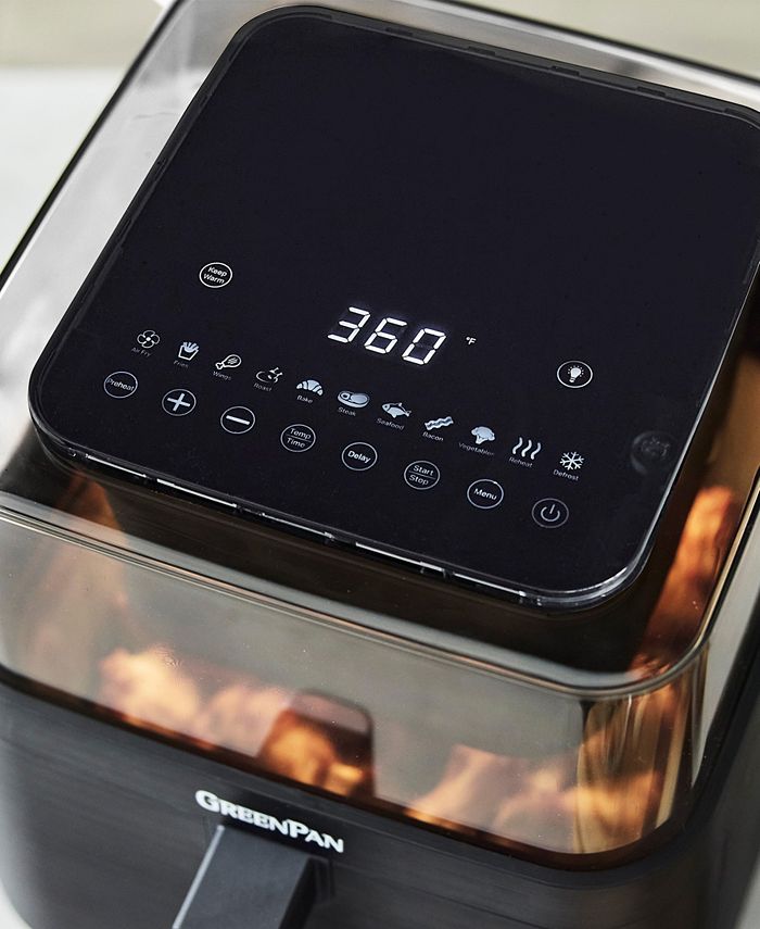 GreenPan Bistro 7 Quart 360° Clear View Air Fryer - Black - No Size