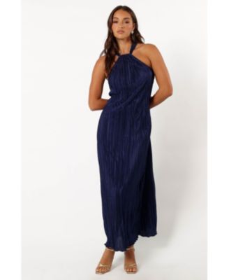 Women's Melody Plisse Halter Maxi Dress