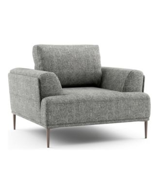 44" Orlandi Chenille Arm Chair with Extendable Backrest