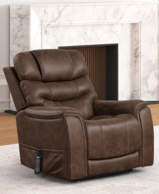 39" Leafstorm Artificial Leather Power Recliner Lift Chair
