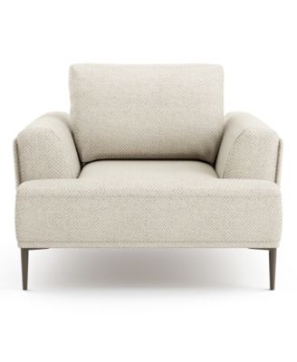 44" Orlandi Chenille Arm Chair with Extendable Backrest