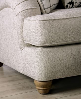 93" Stacy Pleated Arm Sofa