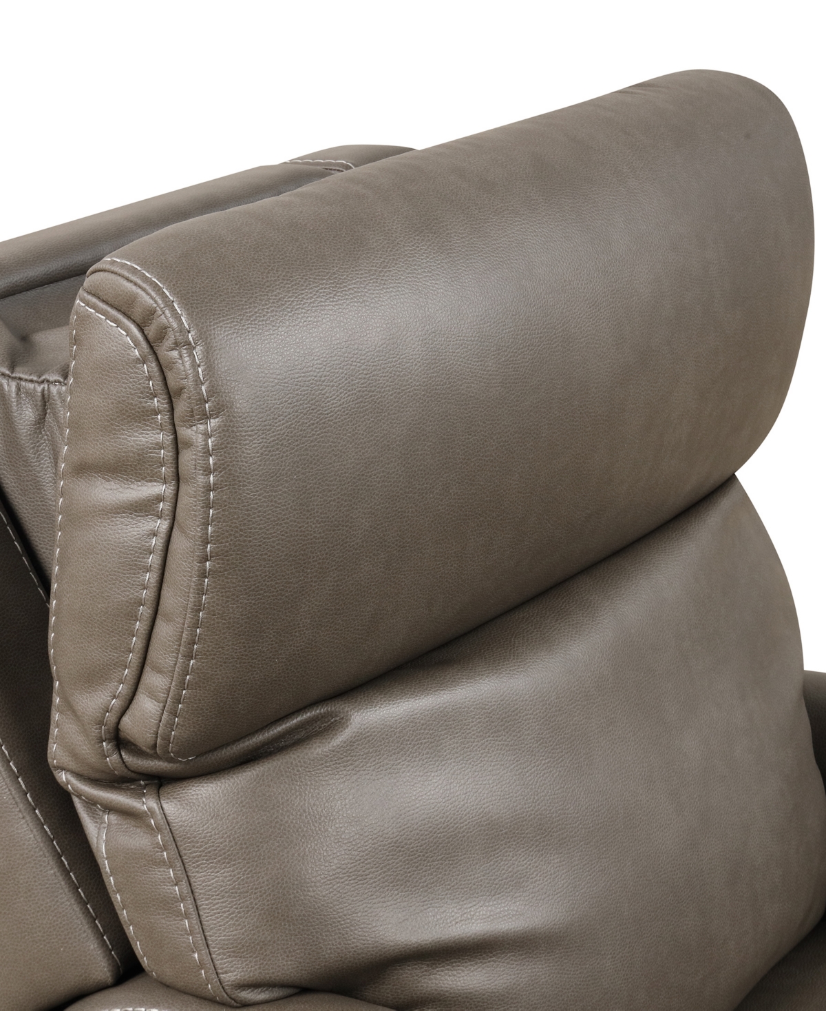 Furniture Of America 34" Hilltop Artificial Leather Power Recliner Lift Chair In Gray