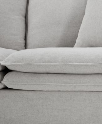 68" Linen Maddy 2-Seater Narrow Track Arm Loveseat