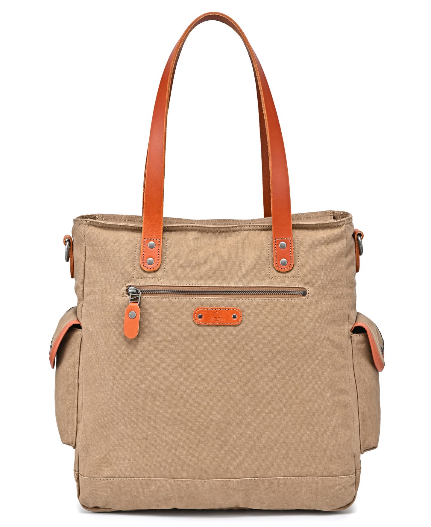 Женская сумка TSD BRAND Super Horse Canvas, цвет: Коричневый — фото 4