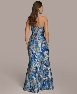 cute dark blue prom dresses Whisper of Spring – Embroidered Blue Hanfu Dress with Waist Sash