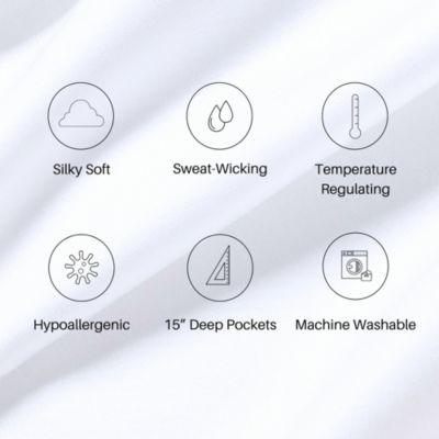 Soft Viscose from Bamboo 4 Piece Sheet Set, King