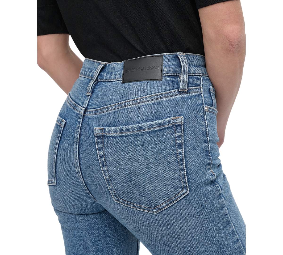 DKNY JEANS WOMEN'S HIGH-RISE CLASSIC STRAIGHT-LEG JEANS 