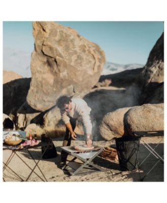 Kamoto Portable Open Fire Pit Grill, Perfect for Open Fire Cooking, Suitable Leave No Trace Option, Large