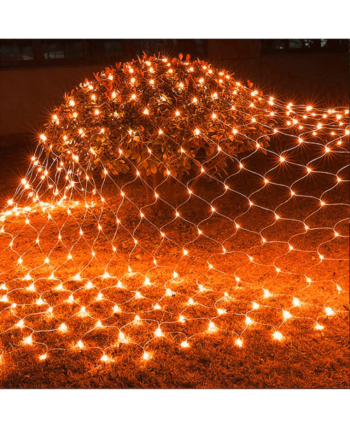 Twinkle Star 360 Led Christmas Net Lights 8 Modes Low Voltage Connectable Mesh Lights - 12 ft x 5 ft