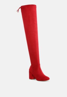 Womens Liama Minimal Drawstring Detail Knee-High