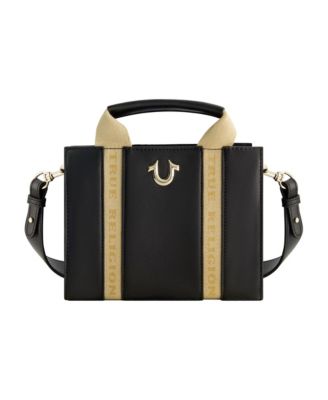 Licensed Faux Leather Mini Tote Bag with Branded Straps