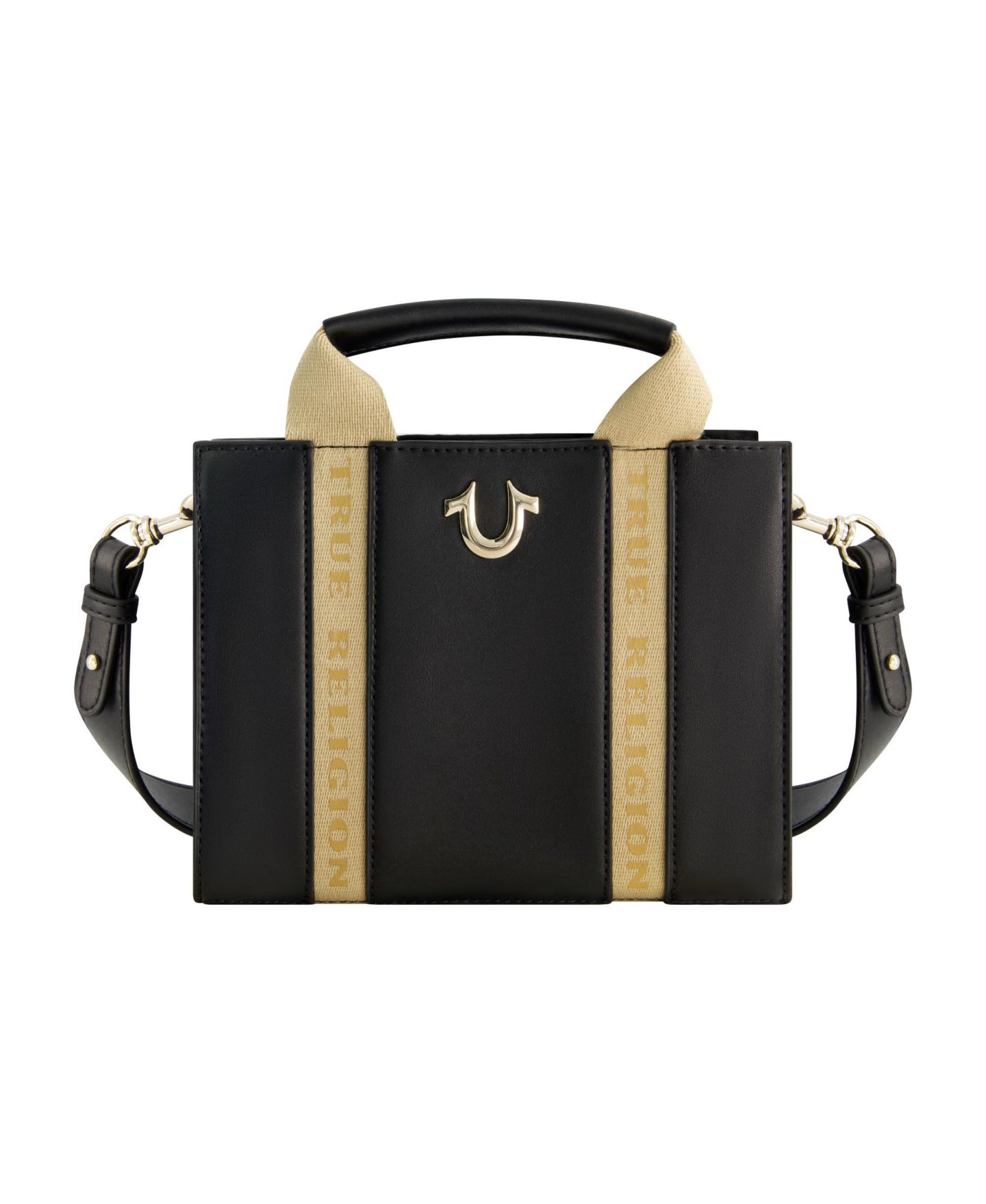 Женская сумка True Religion Licensed Faux Leather Mini with Branded Straps, цвет: Чёрный — фото 3
