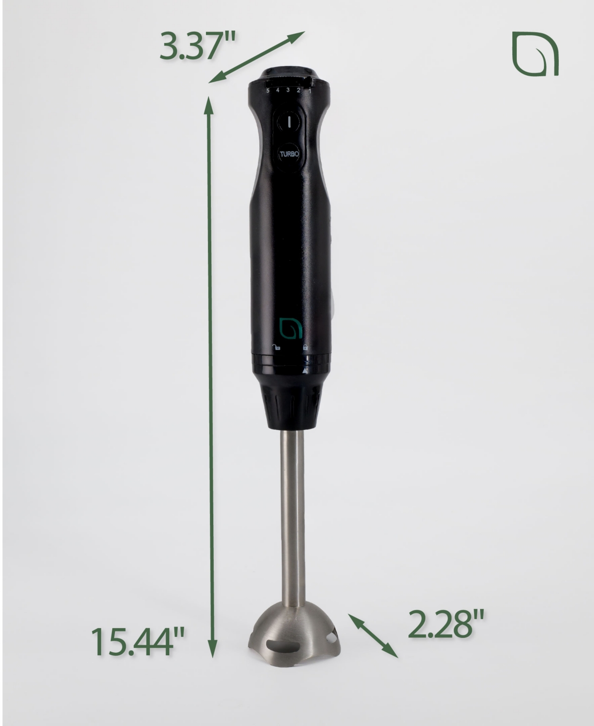 WILLOW KITCHEN 5-SPEED IMMERSION HAND BLENDER WITH TURBO MODE