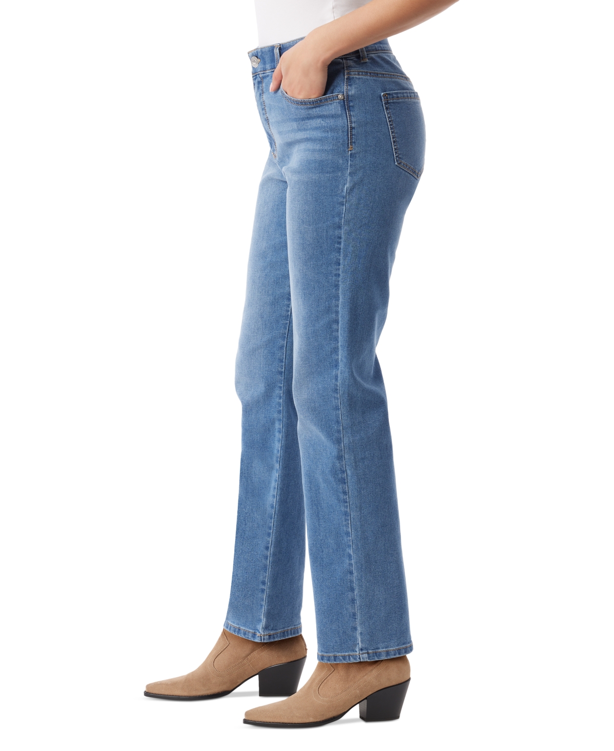 GLORIA VANDERBILT WOMEN'S DREAM HIGH-RISE STRAIGHT JEANS 