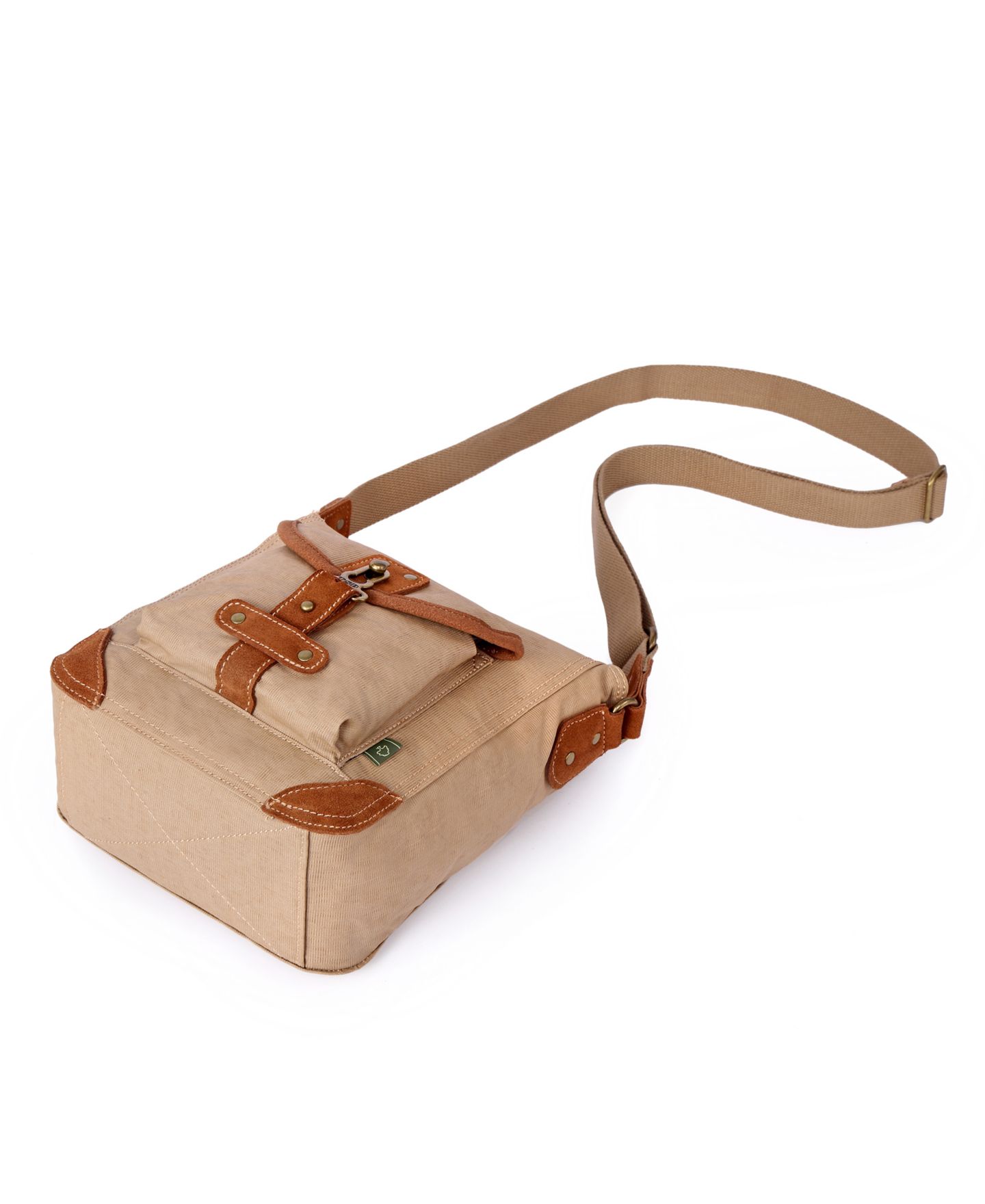 Женская сумка TSD BRAND Dolphin Canvas Crossbody, цвет: Бежевый — фото 5