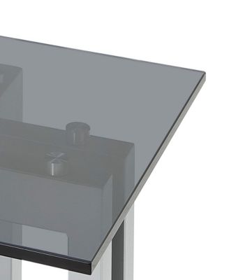 Emila 24" Square Glass Mix and Match End Table