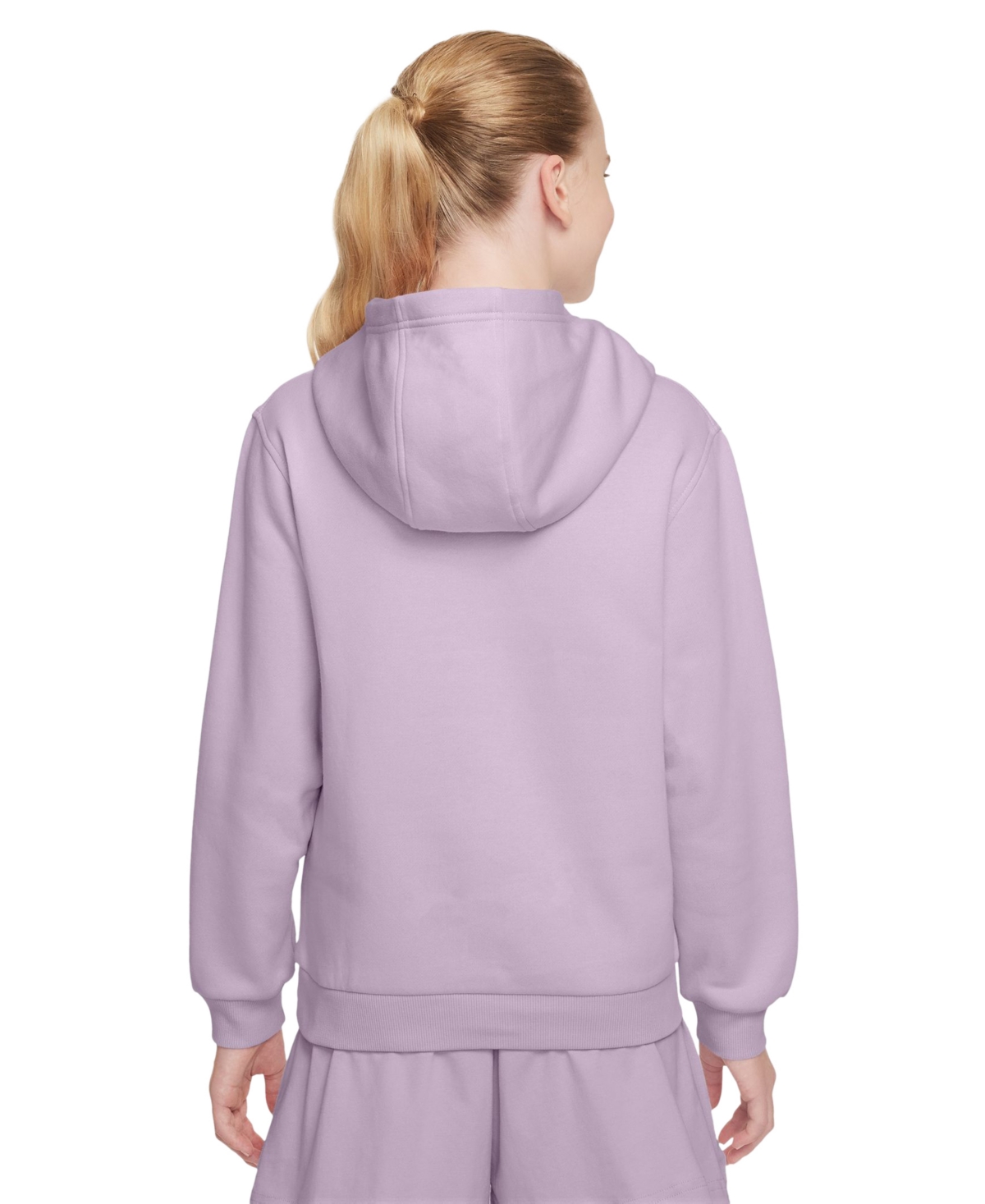 Nike Sportswear Big Kids Club Fleece Pullover Hoodie In Purple