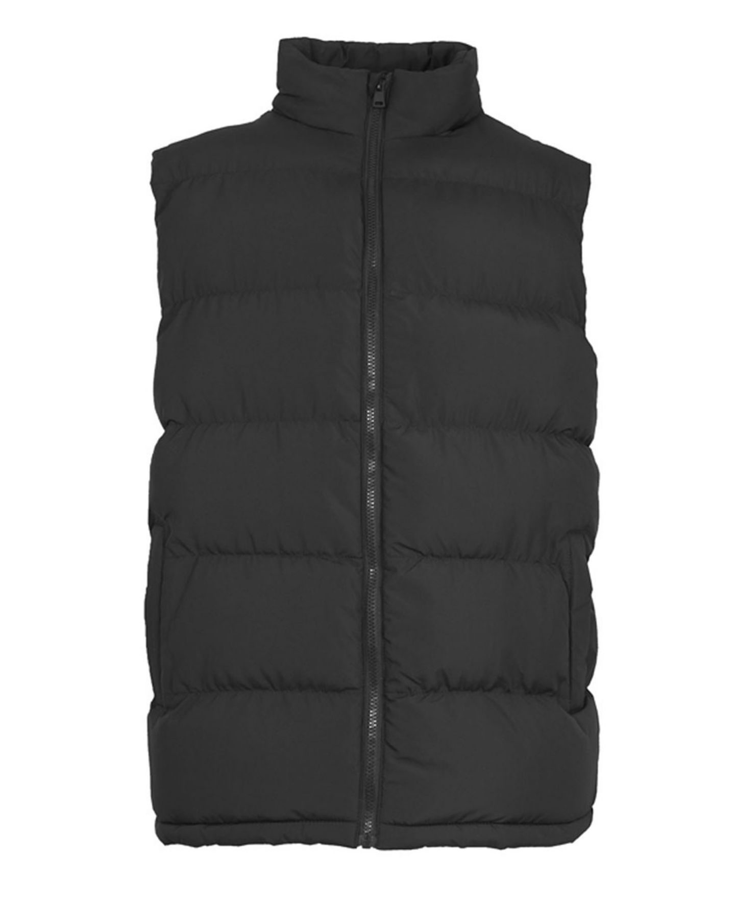 Мужской жилет Spire By Galaxy Modern Fit Heavyweight Puffer Bubble Vest, цвет: Чёрный — фото 1