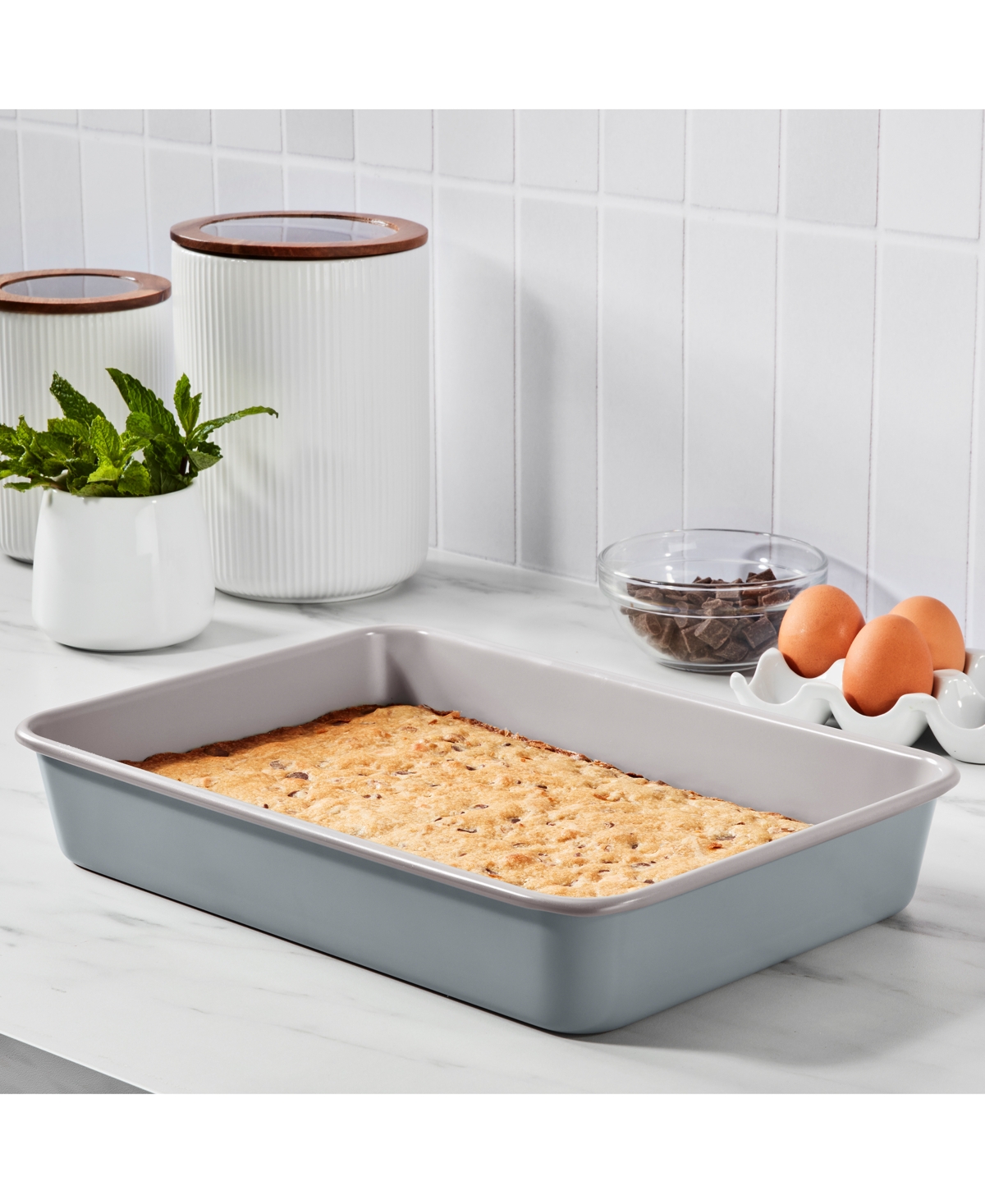 Cuisinart Culinary Collection Ceramic Nonstick 13"x9" Cake Pan In No Color