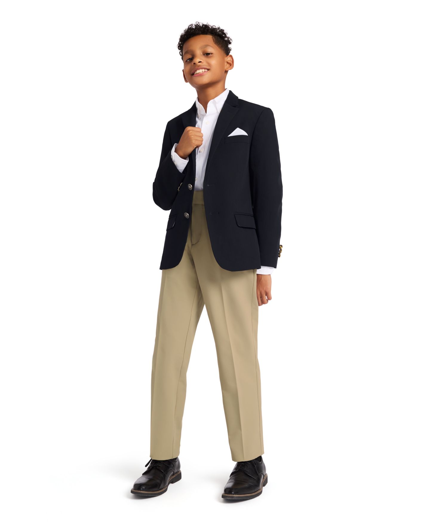 Пиджак Tommy Hilfiger Modern-Fit Alexander Bi-Stretch Blazer для мальчиков, цвет: Тёмно-синий — фото 6