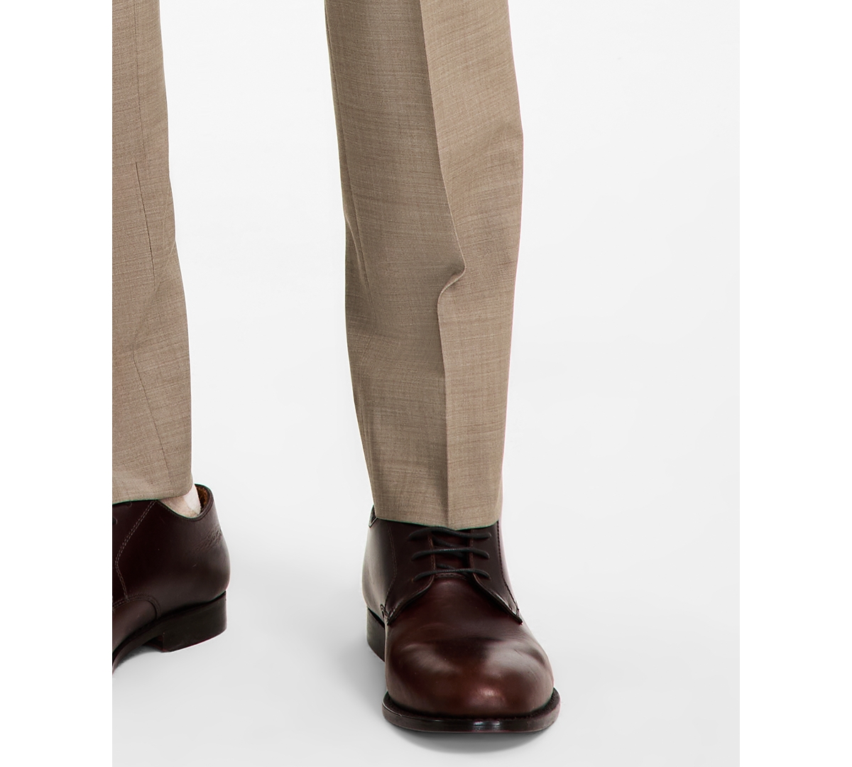 Brooks Brothers B By  Men's Wool-blend Stretch Classic-fit Suit Separates Pant In Beige