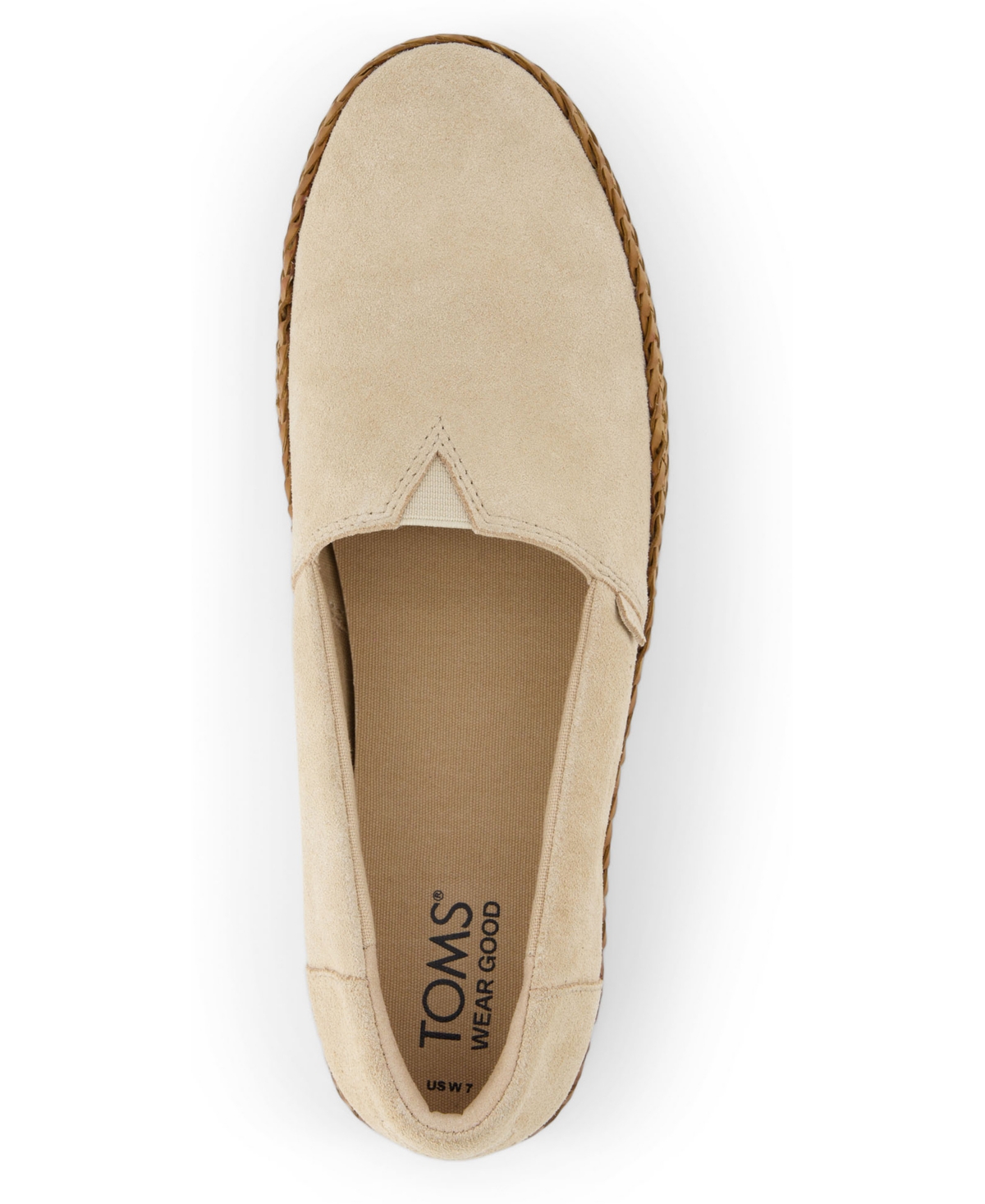 Toms Valencia Platform Slip-on Sneaker In Oatmeal Suede