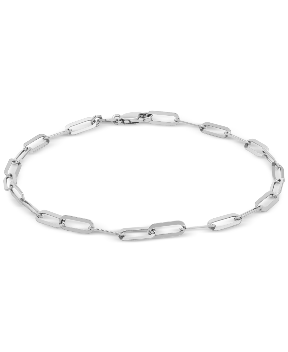 Giani Bernini 2-pc. Set Paperclip Link Chain Necklace & Matching Bracelet, Created For Macy's In Silver