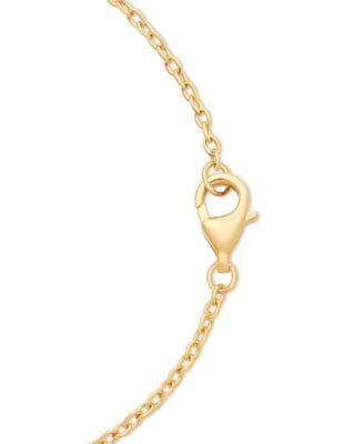 Amethyst (2-1/5 ct. t.w.) & White Topaz (1/4 ct. t.w.) Square Glitter Texture 18" Pendant Necklace in 14k Gold-Plated Sterling Silver (Also in Citrine)