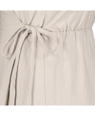 Women's Ruffle Hem Wrap Dress