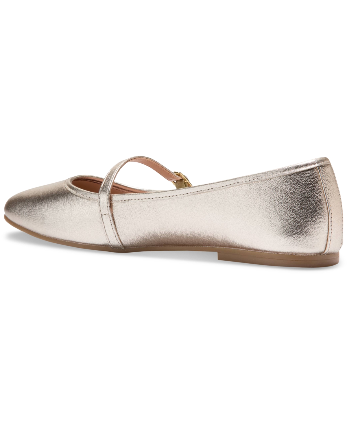Cole Haan Yelena Mary Jane Flat In Soft Gold