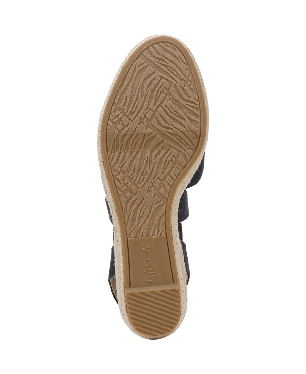 Shop Lifestride Women's Kimball Wedge Espadrilles In Lux Navy Canvas Fabric