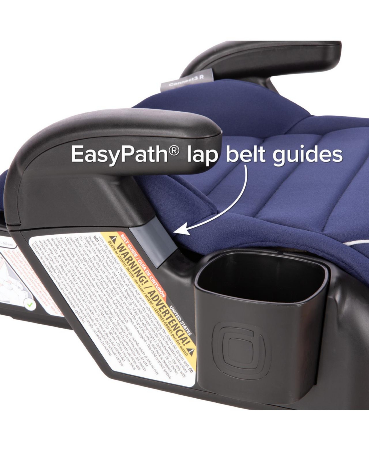 Diono Toddler Connect3 R - Pack of 2 Backless Booster Car Seats -/pink cotton candy