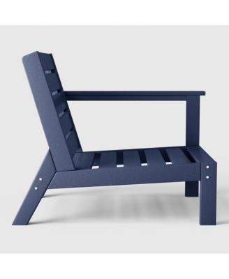 HDPE Outdoor Patio Right Arm Facing Sectional Corner Club Chair with Cushions