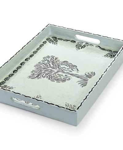 Heart of Haiti Papier Mache Large Tree of Life Tray