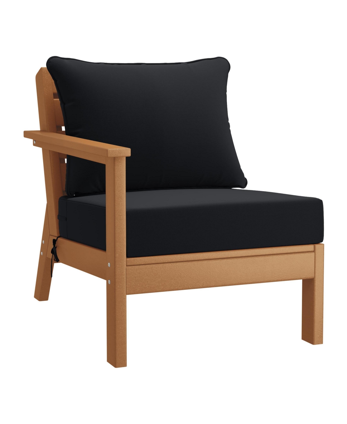 WestinTrends Outdoor 5-Piece Teak Modular Sectional Patio Furniture Sofa Set