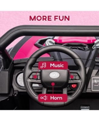 24V 7AH Ride on Car, 2 Seater 4 MPH Ride on UTV w/ Music,