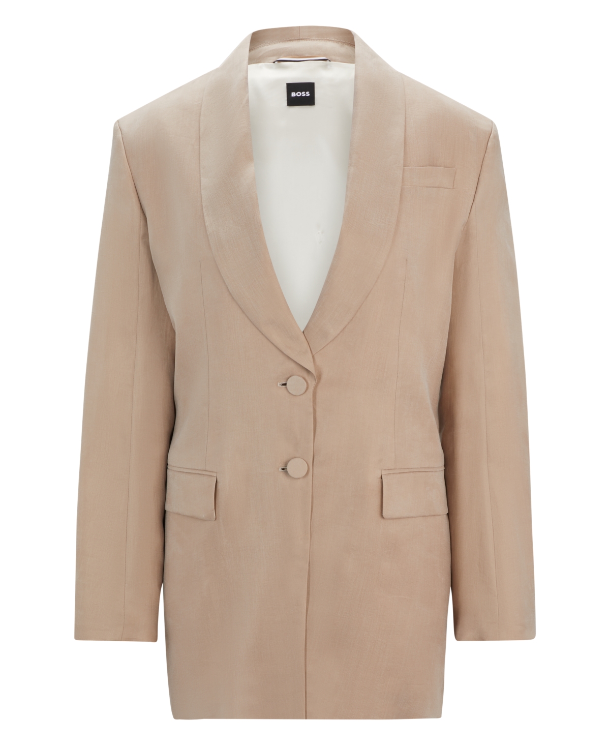 Boss by Hugo Boss Women's Longline Slim-Fit Jacket Rear Belt