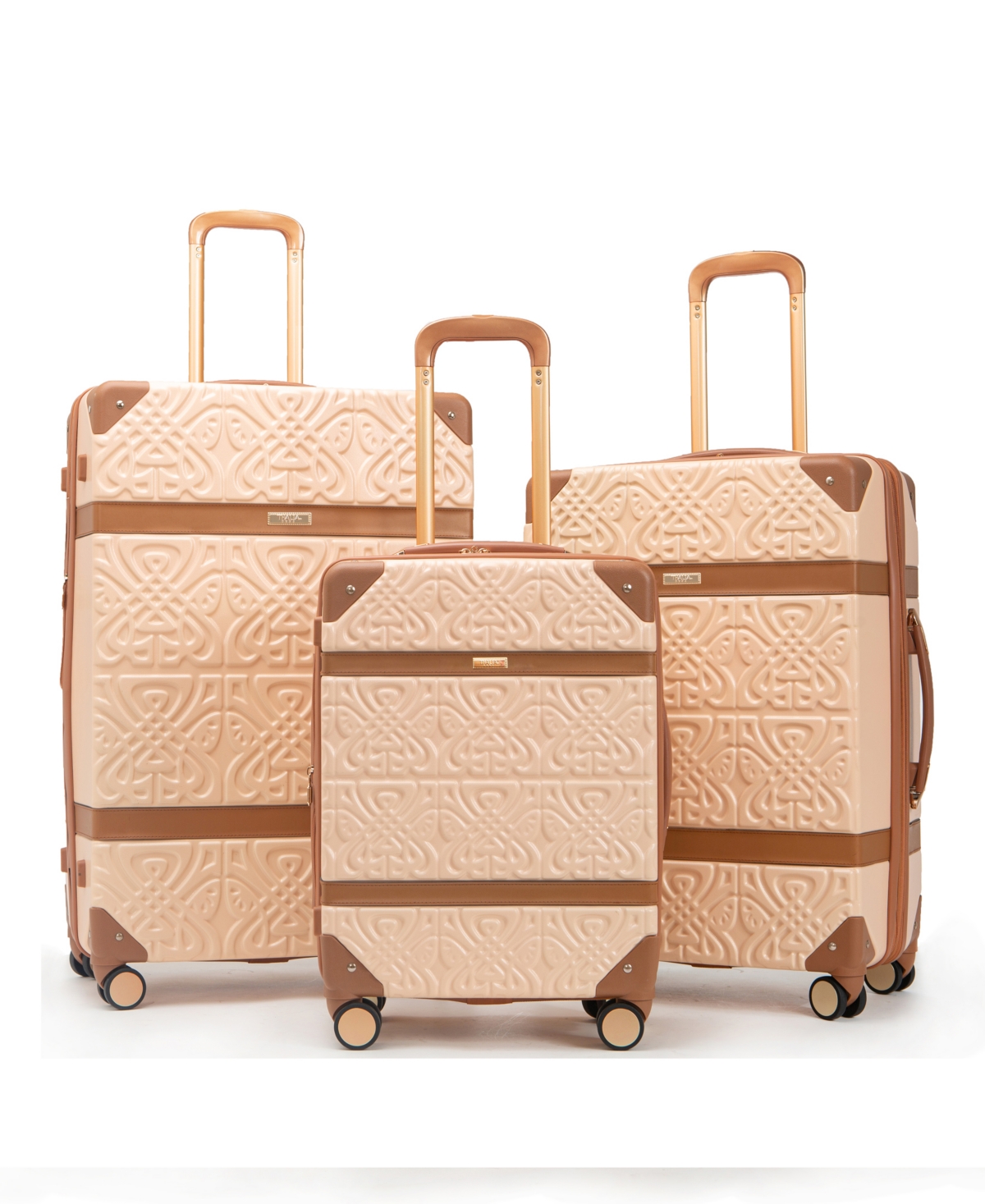 Thalia Sodi Morocco Trunk 22" Carry-on Expandable Luggage In Cream