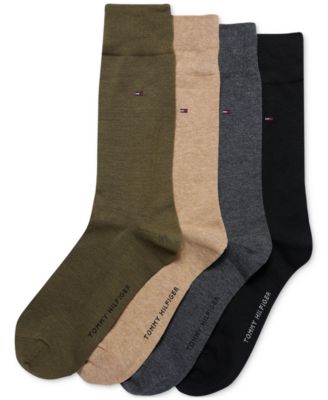 Tommy Hilfiger - Men's 4pk. Solid Dress Crew Socks