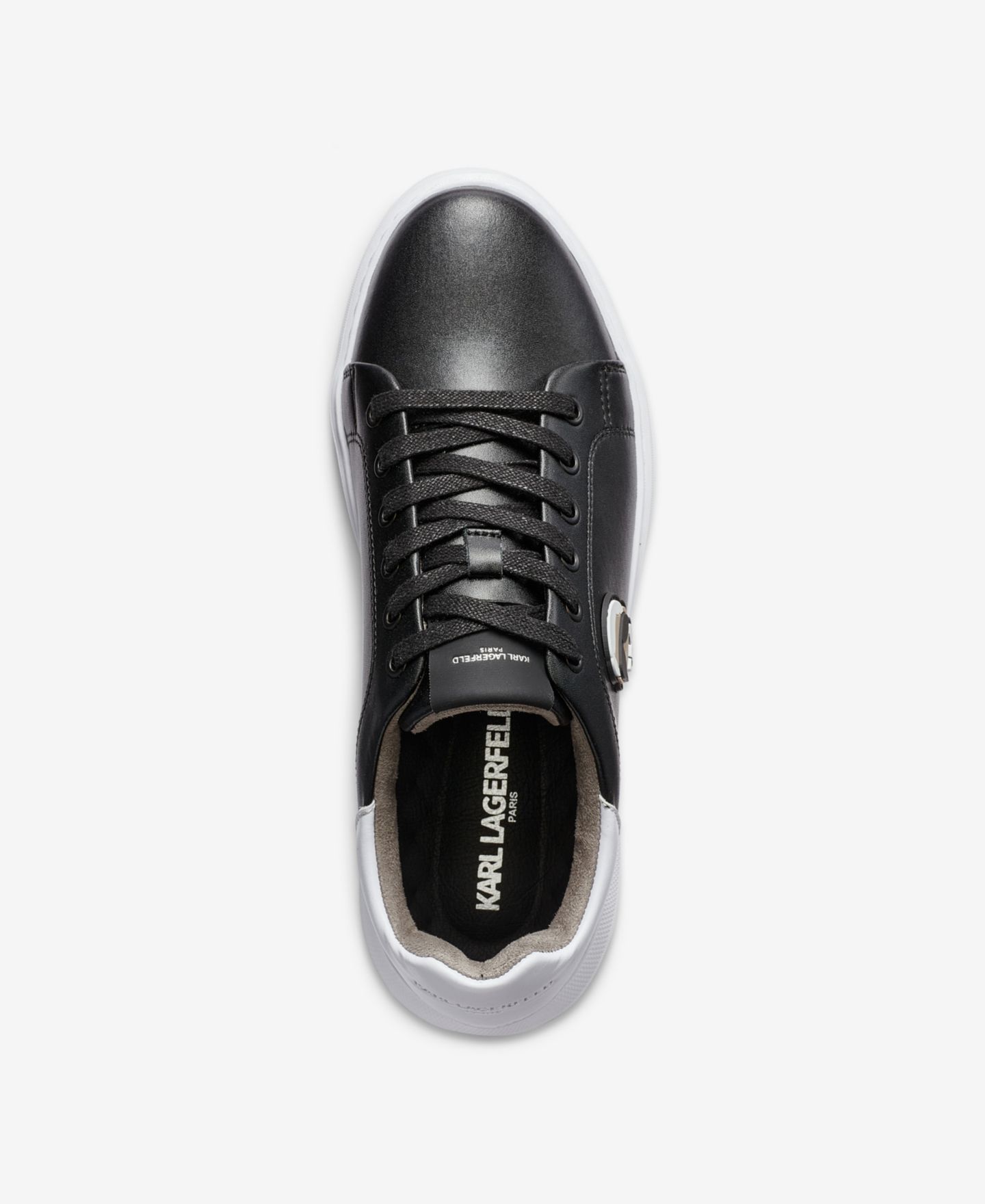 Мужские кроссовки KARL LAGERFELD PARIS Karl Lagerfeld Picard Lace Up, цвет: Чёрный — фото 3