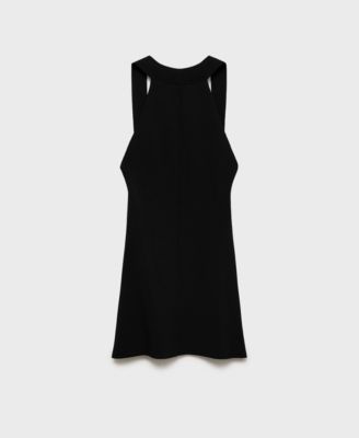 Mango Women's Open-Back Knitted Dress - Macy's