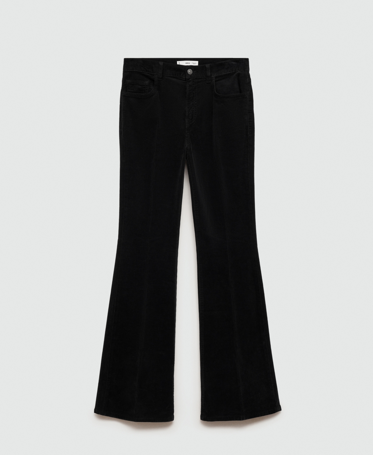 Mango Women's Violeta Flared Corduroy Jeans In Black